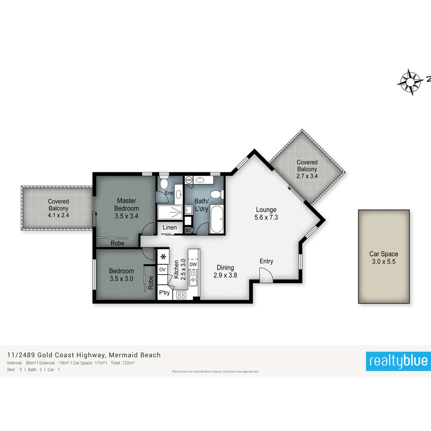 Floorplan of Homely apartment listing, 11/2489 Gold Coast Highway, Mermaid Beach QLD 4218