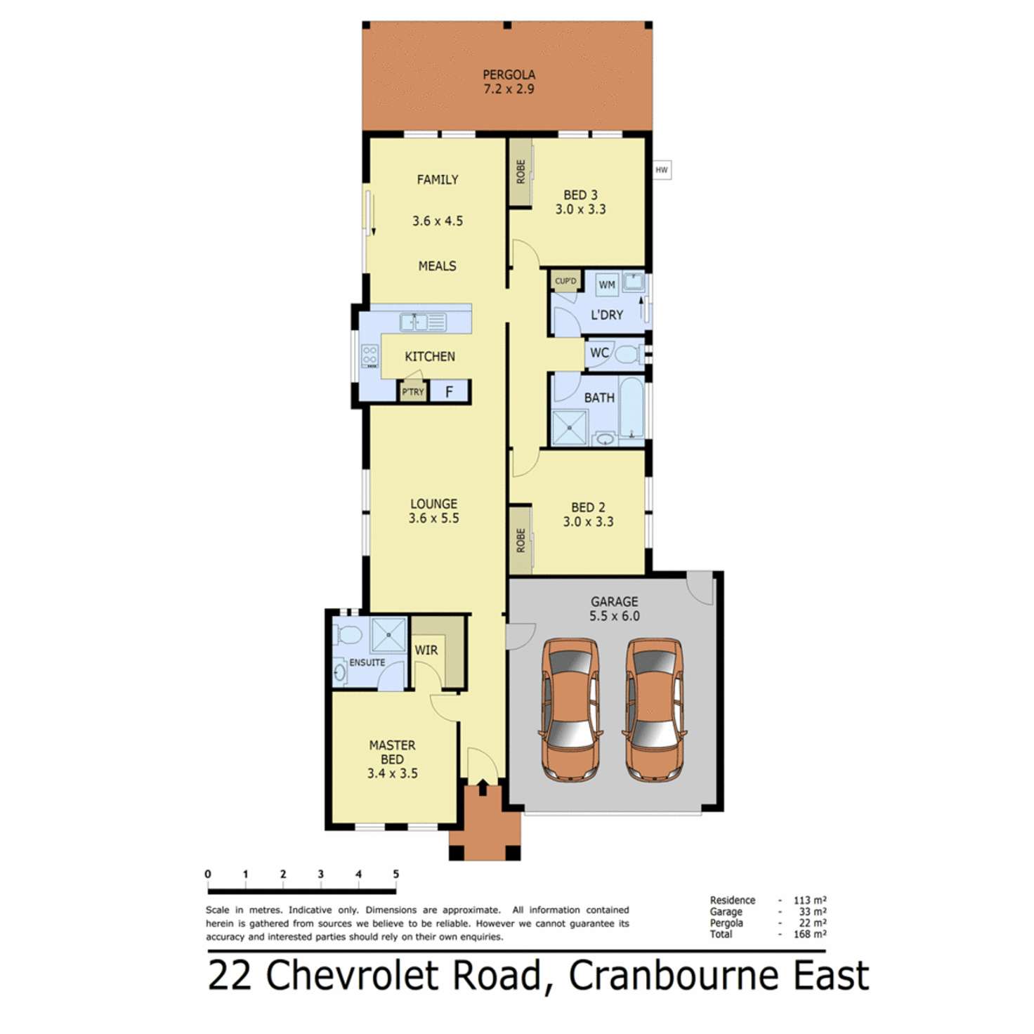 Floorplan of Homely house listing, 22 Chevrolet Road, Cranbourne East VIC 3977