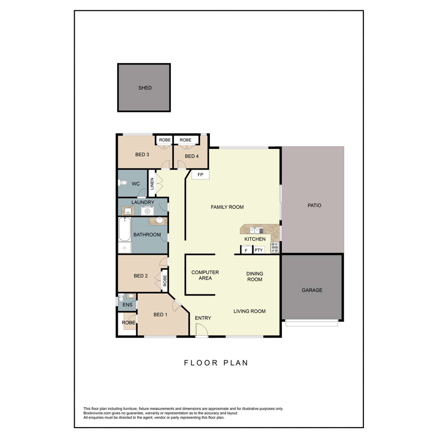 Floorplan of Homely house listing, 11 Fraser Entrance, Greenfields WA 6210