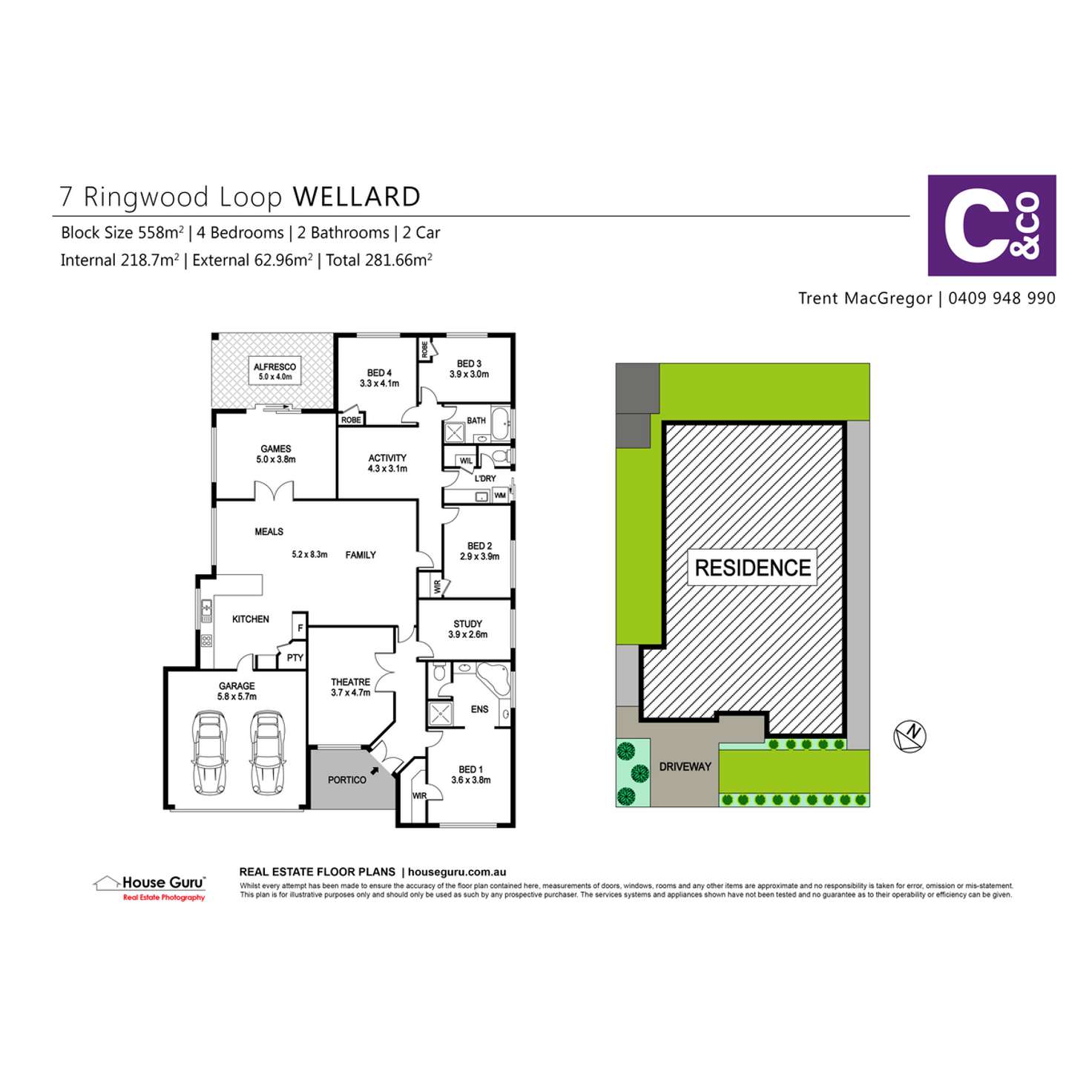 Floorplan of Homely house listing, 7 Ringwood Loop, Wellard WA 6170