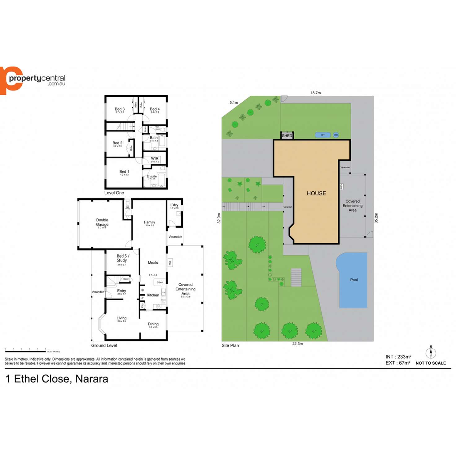 Floorplan of Homely house listing, 1 Ethel Close, Narara NSW 2250