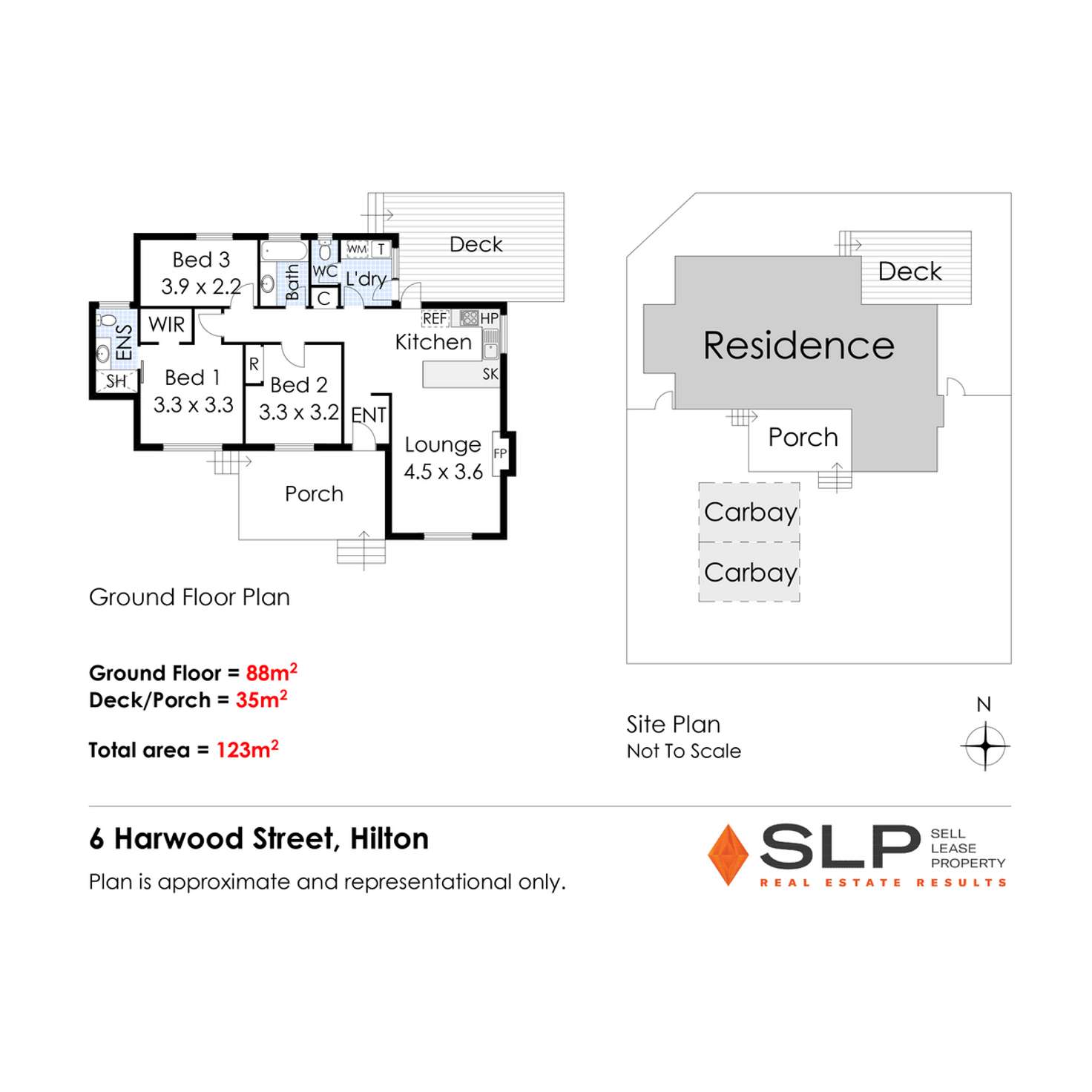 Floorplan of Homely house listing, 6 Harwood Street, Hilton WA 6163