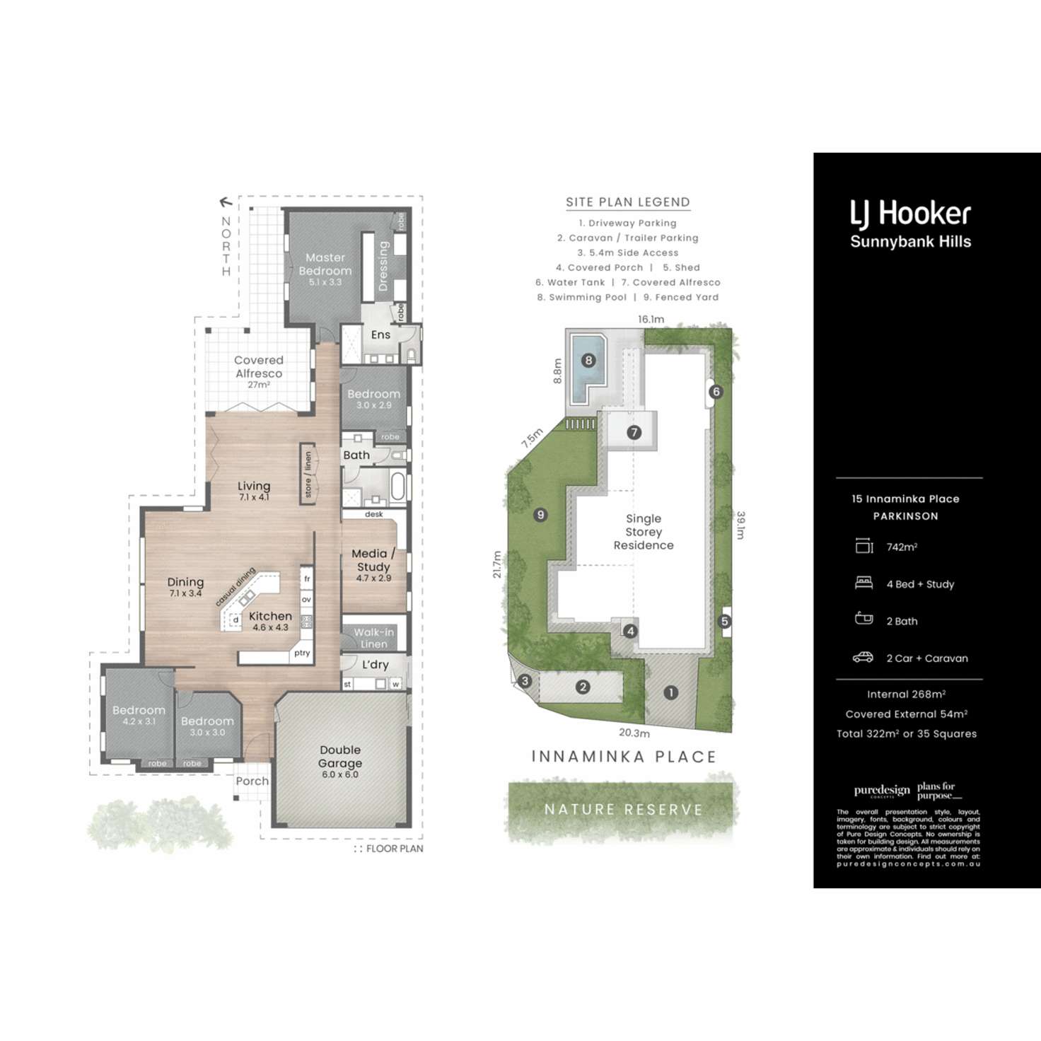 Floorplan of Homely house listing, 15 Innaminka Place, Parkinson QLD 4115