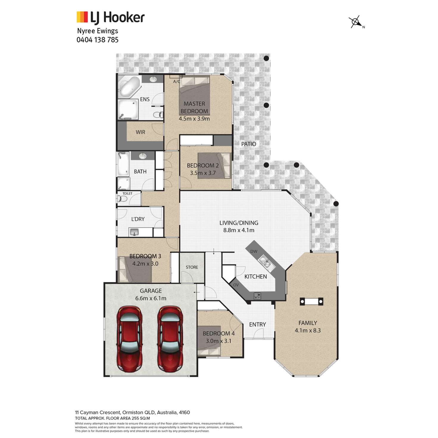 Floorplan of Homely house listing, 11 Cayman Crescent, Ormiston QLD 4160