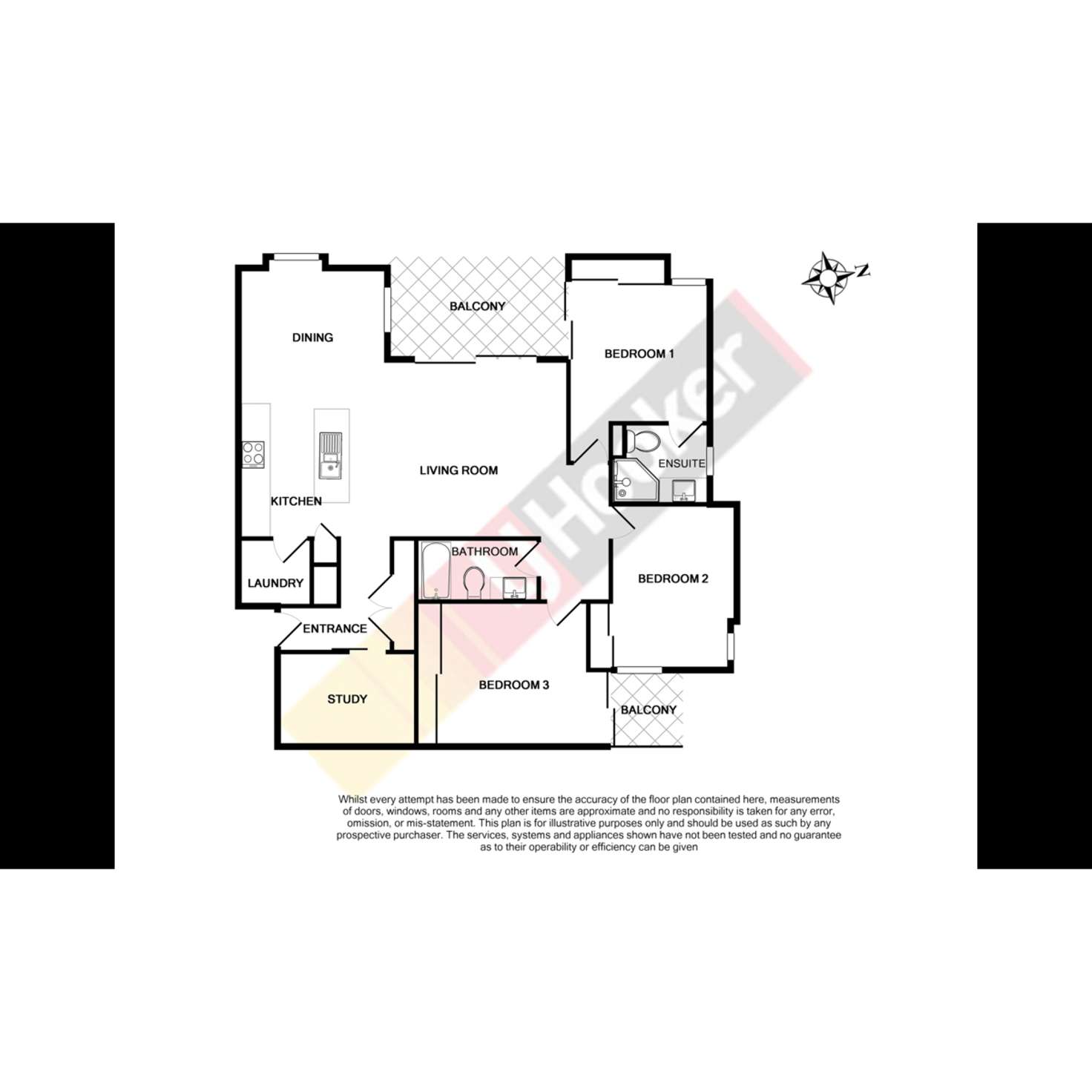 Floorplan of Homely unit listing, 329/803 Stanley Street, Woolloongabba QLD 4102