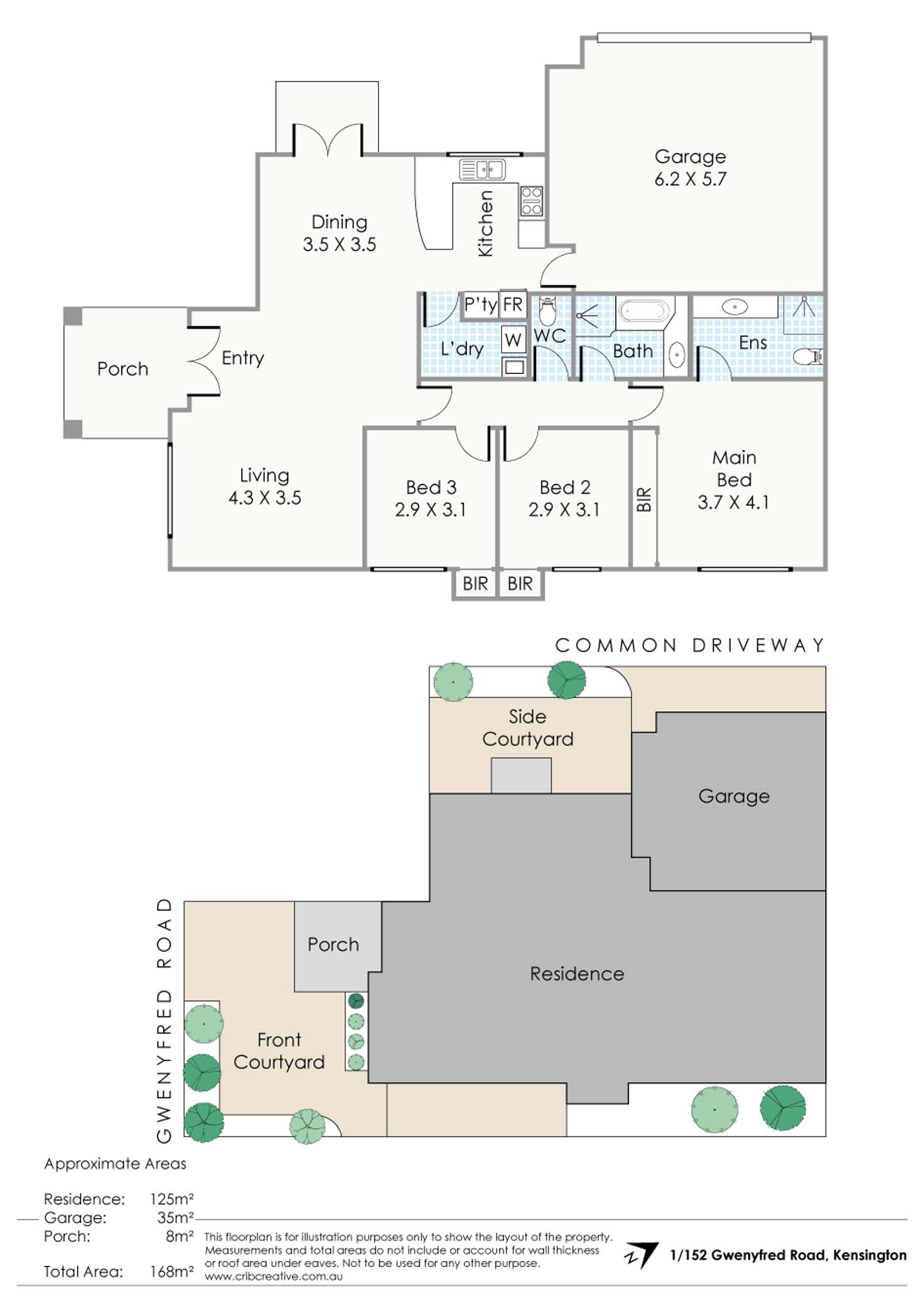Floorplan of Homely house listing, 1/152 Gwenyfred Road, Kensington WA 6151