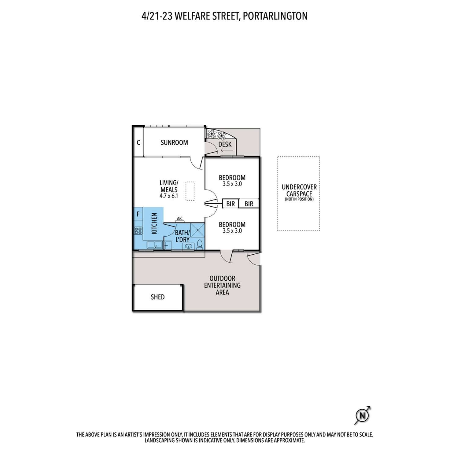 Floorplan of Homely house listing, 4/21-23 Welfare Street, Portarlington VIC 3223