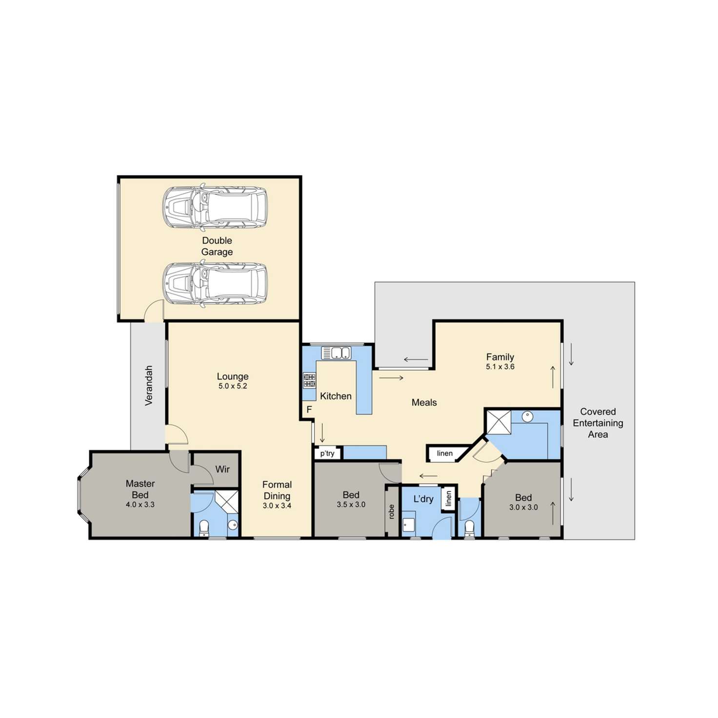 Floorplan of Homely house listing, 21 Dunstone Drive, Rosebud VIC 3939