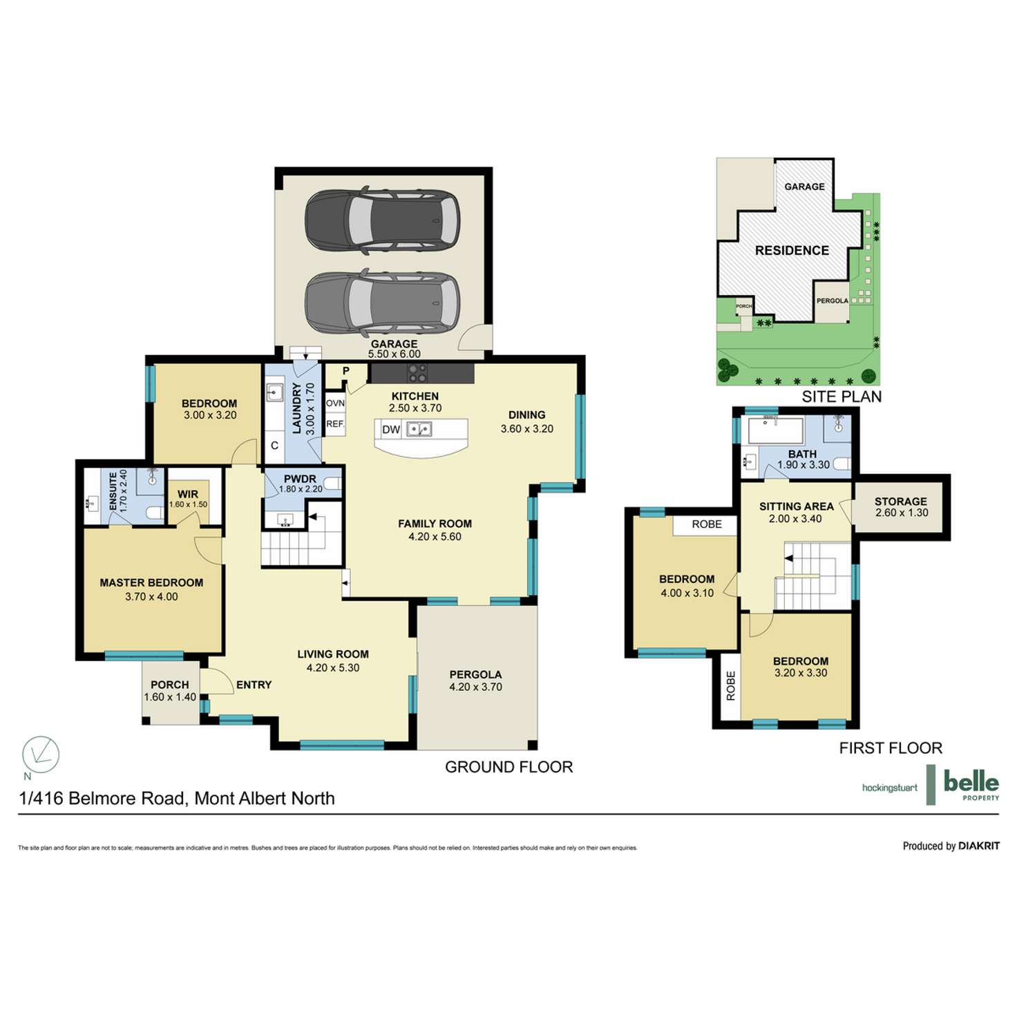 Floorplan of Homely townhouse listing, 1/416 Belmore Road, Mont Albert North VIC 3129