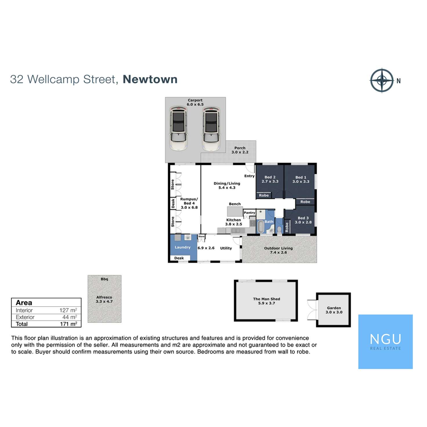 Floorplan of Homely house listing, 32 Wellcamp Street, Newtown QLD 4350