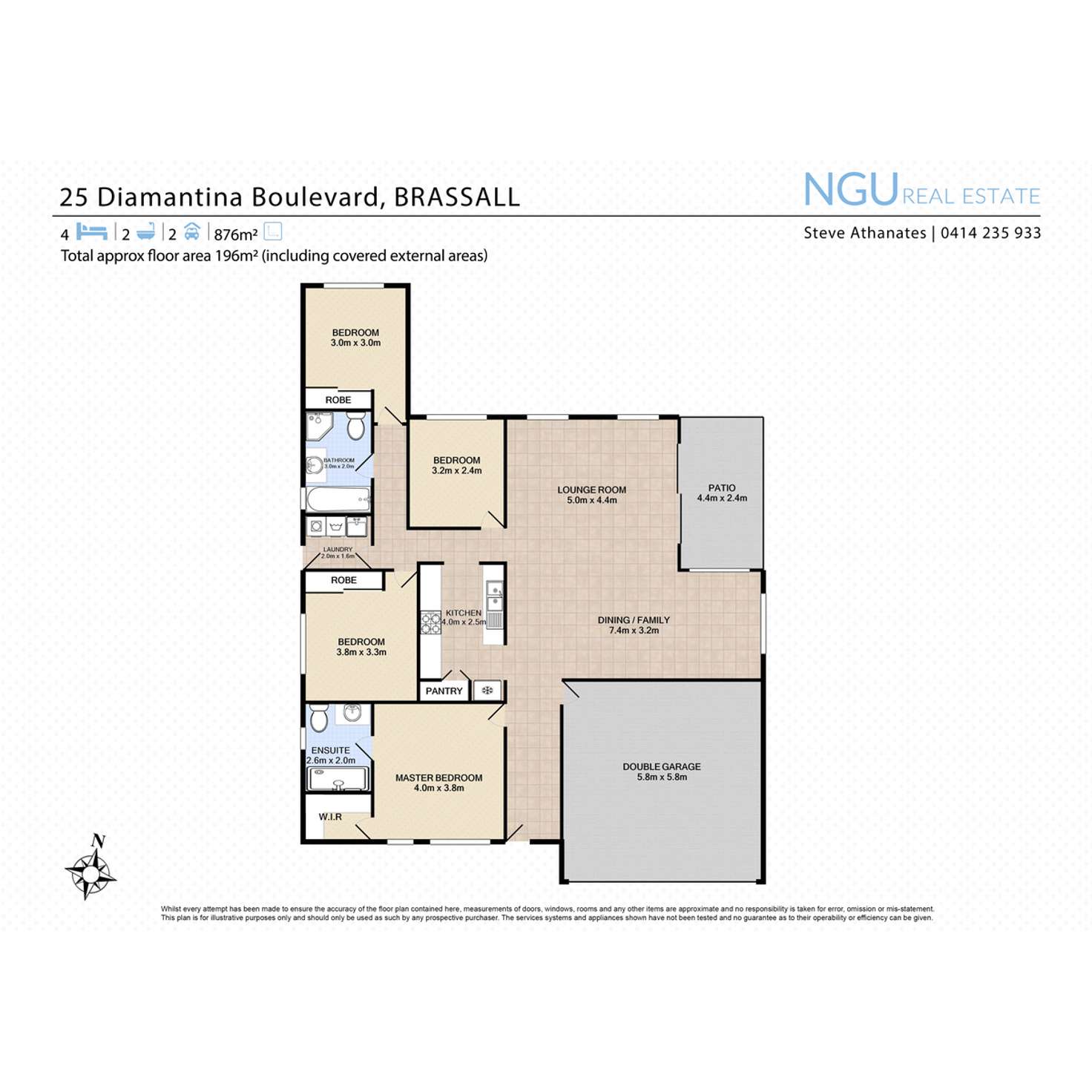 Floorplan of Homely house listing, 25 Diamantina Boulevard, Brassall QLD 4305