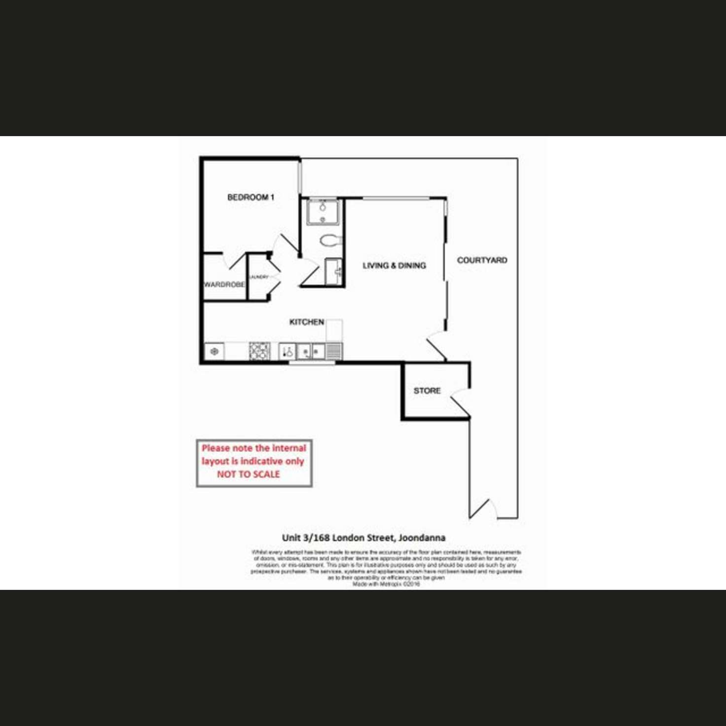 Floorplan of Homely apartment listing, 3/168 London Street, Joondanna WA 6060