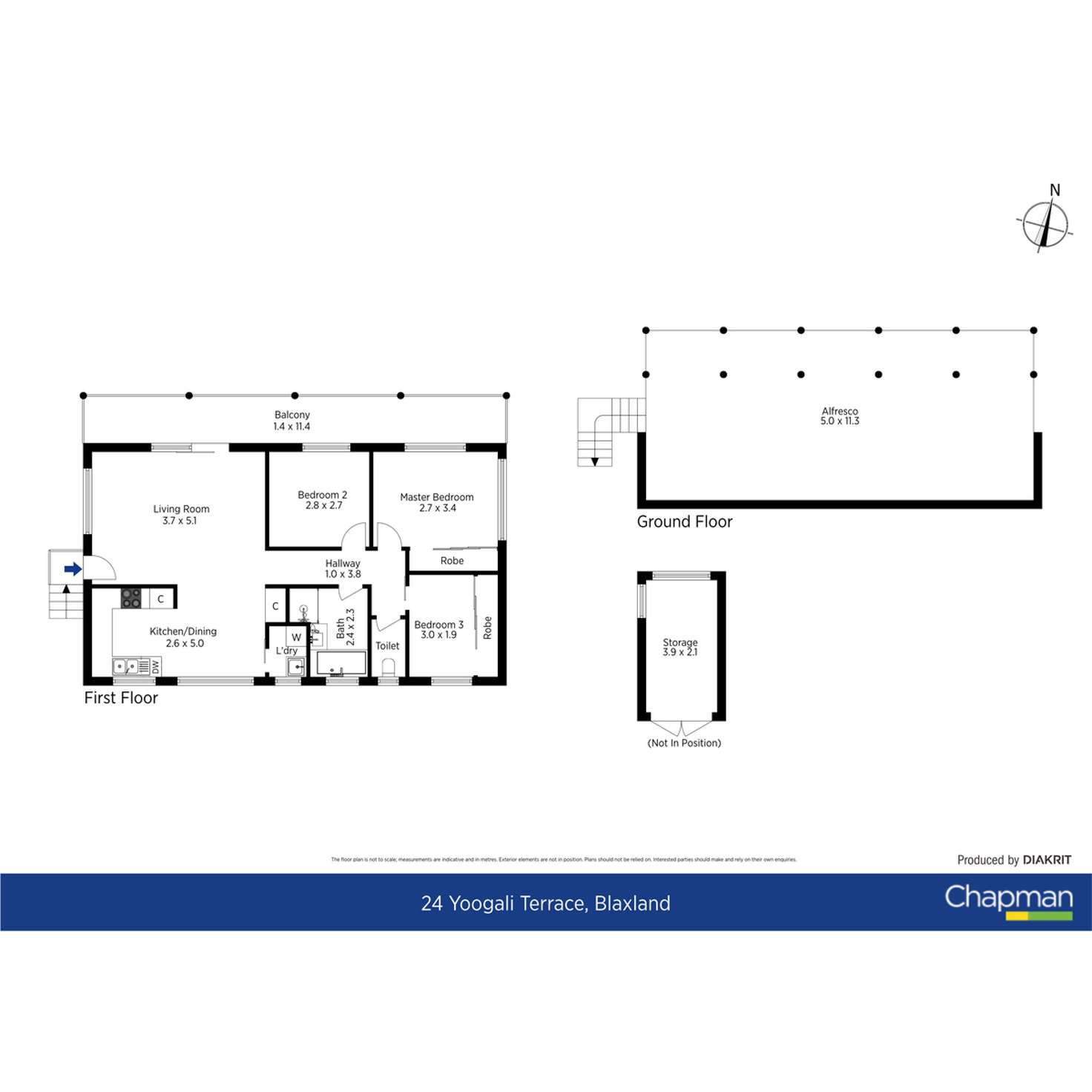 Floorplan of Homely house listing, 24 Yoogali Terrace, Blaxland NSW 2774