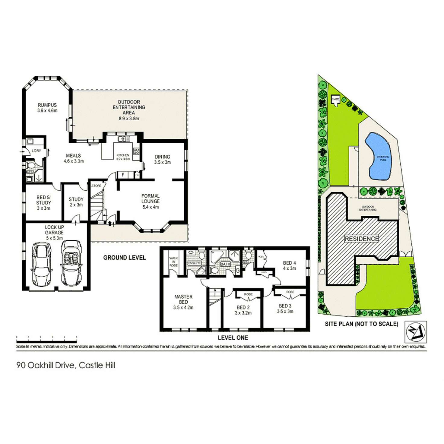 Floorplan of Homely house listing, 90 Oakhill Drive, Castle Hill NSW 2154