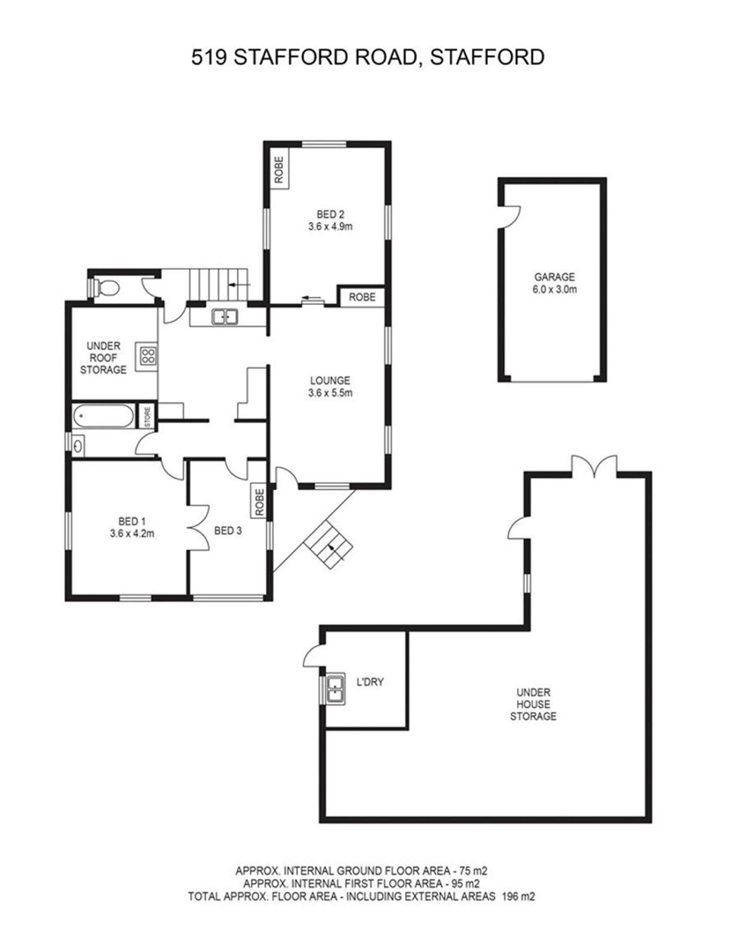 Floorplan of Homely house listing, 519 Stafford Road, Stafford QLD 4053