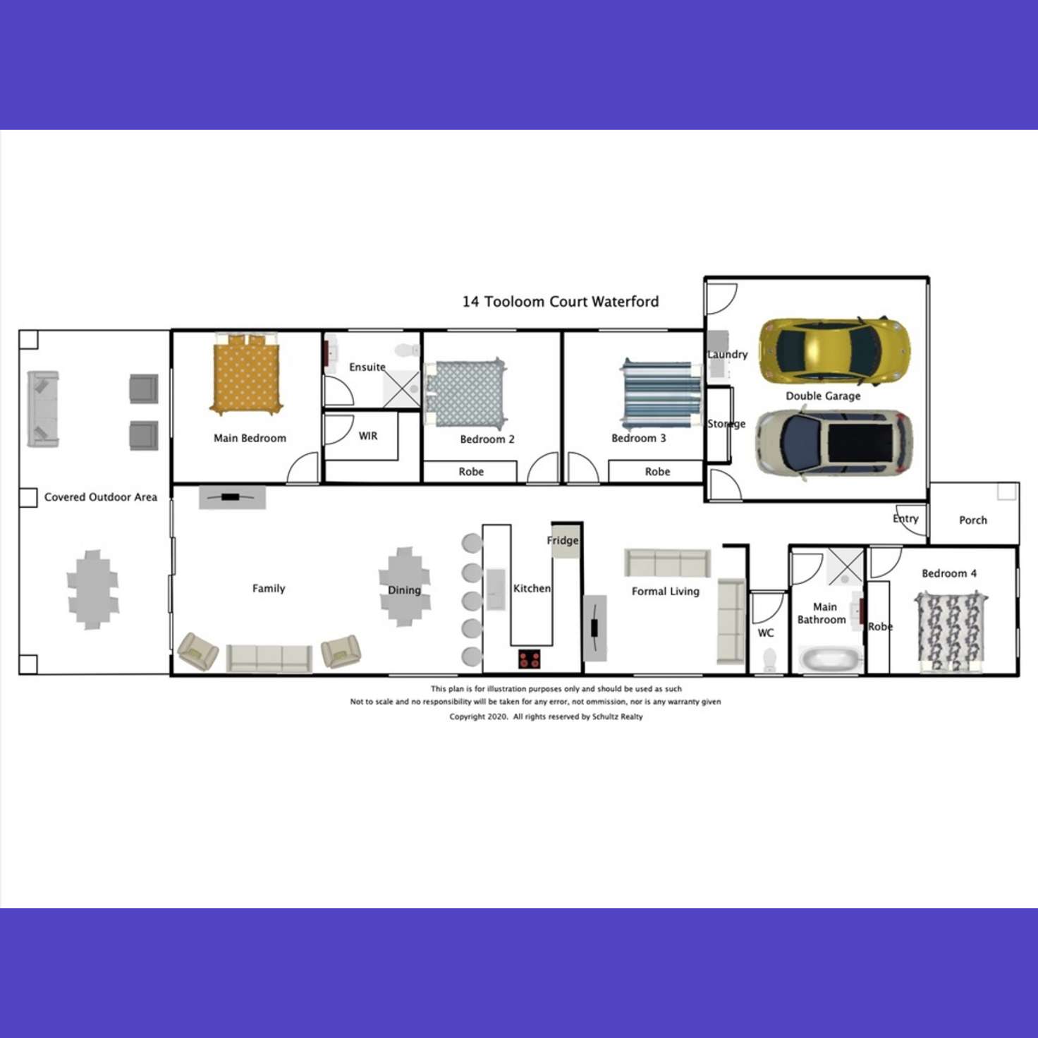 Floorplan of Homely house listing, 14 Tooloom Court, Waterford QLD 4133