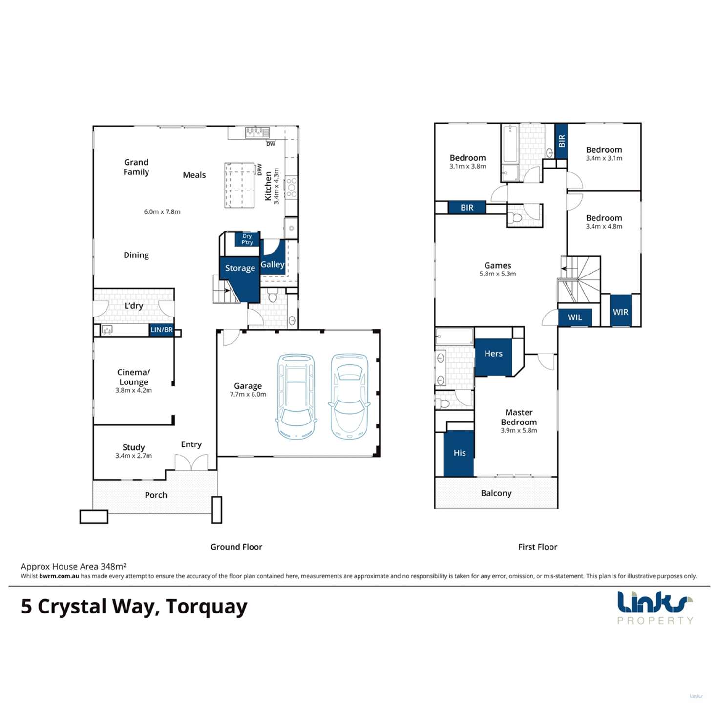 Floorplan of Homely house listing, 5 Crystal Way, Torquay VIC 3228