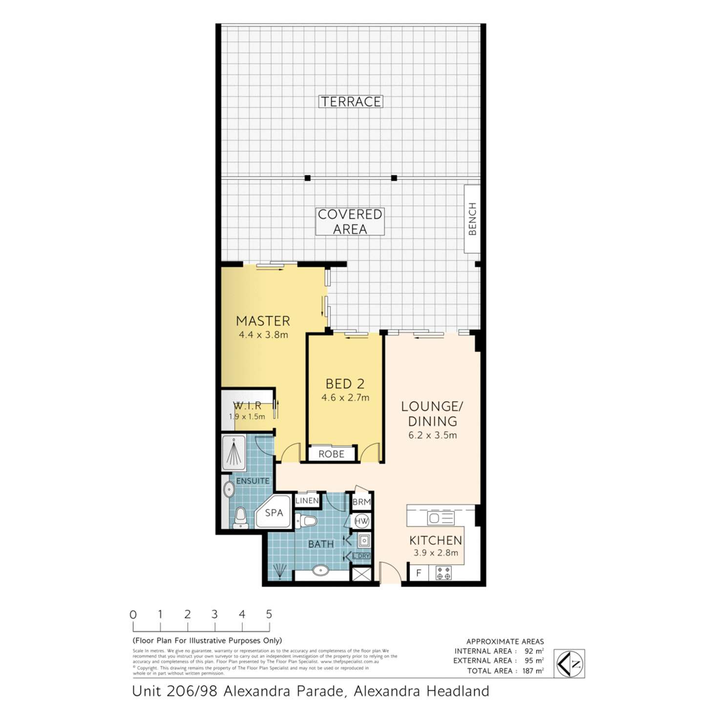 Floorplan of Homely apartment listing, 206/98 Alexandra Parade, Alexandra Headland QLD 4572
