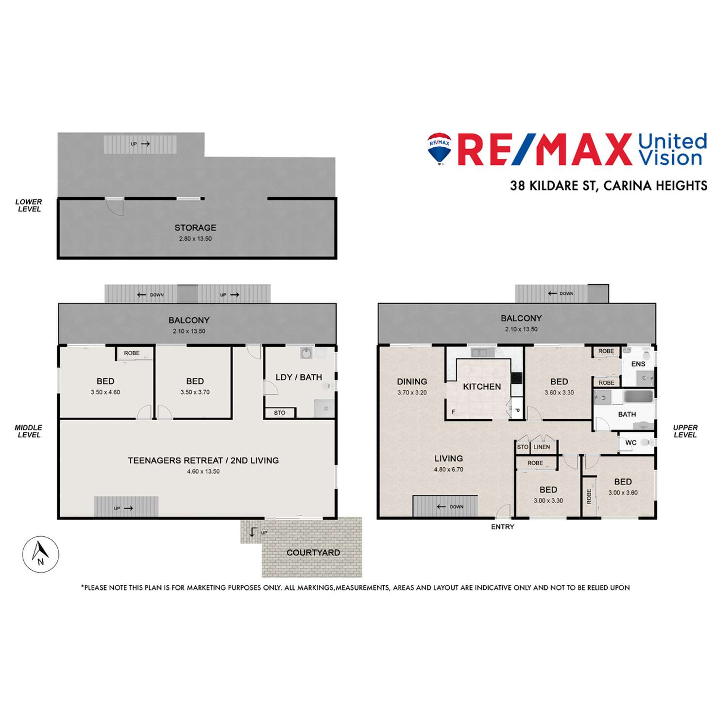 Floorplan of Homely house listing, 38 Kildare Street, Carina Heights QLD 4152