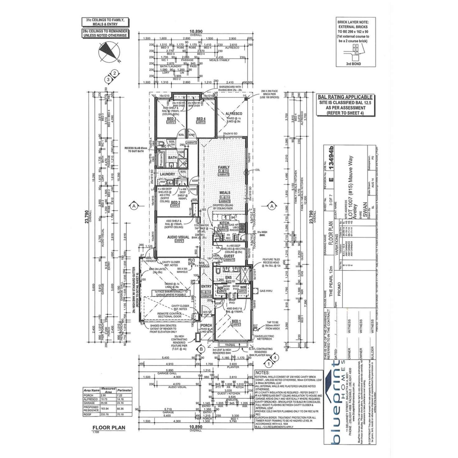 Floorplan of Homely house listing, 15 Mauve Way, Aveley WA 6069