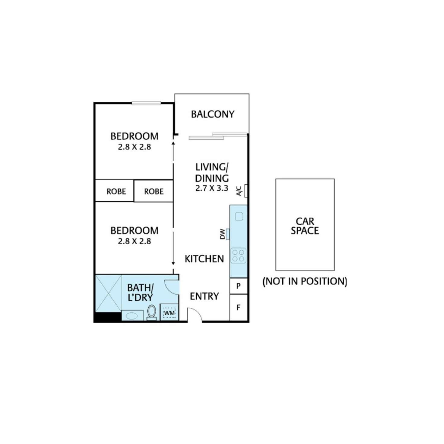 Floorplan of Homely apartment listing, 209/145 Roden Street, West Melbourne VIC 3003