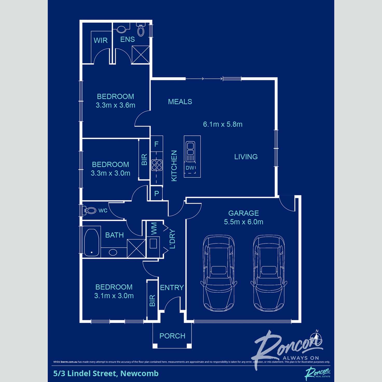 Floorplan of Homely unit listing, 5/3 Lindel Street, Newcomb VIC 3219