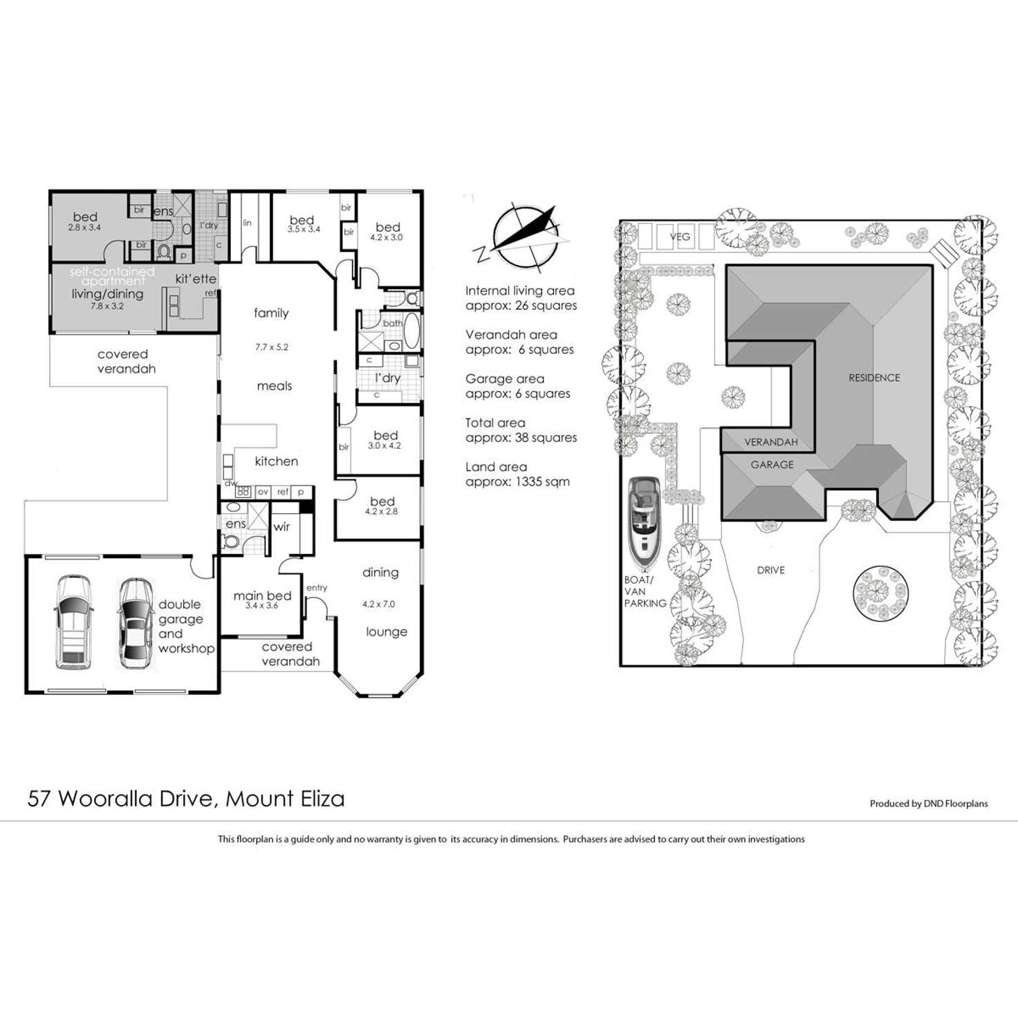 Floorplan of Homely house listing, 57 Wooralla Drive, Mount Eliza VIC 3930