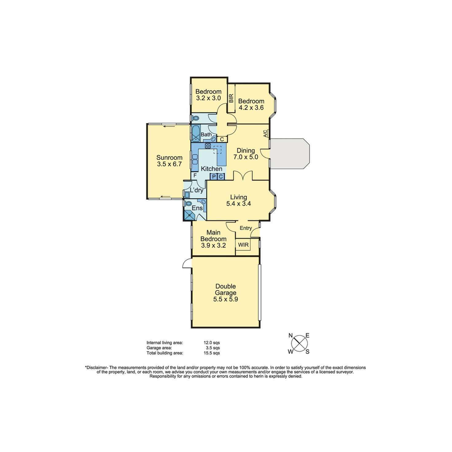 Floorplan of Homely unit listing, 3/15 King Georges Avenue, Mornington VIC 3931
