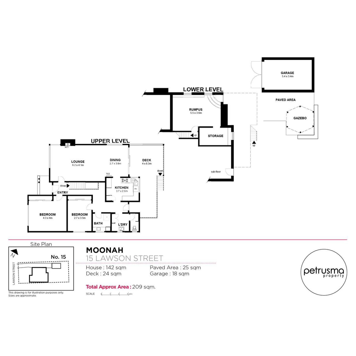 Floorplan of Homely house listing, 15 Lawson Street, Moonah TAS 7009