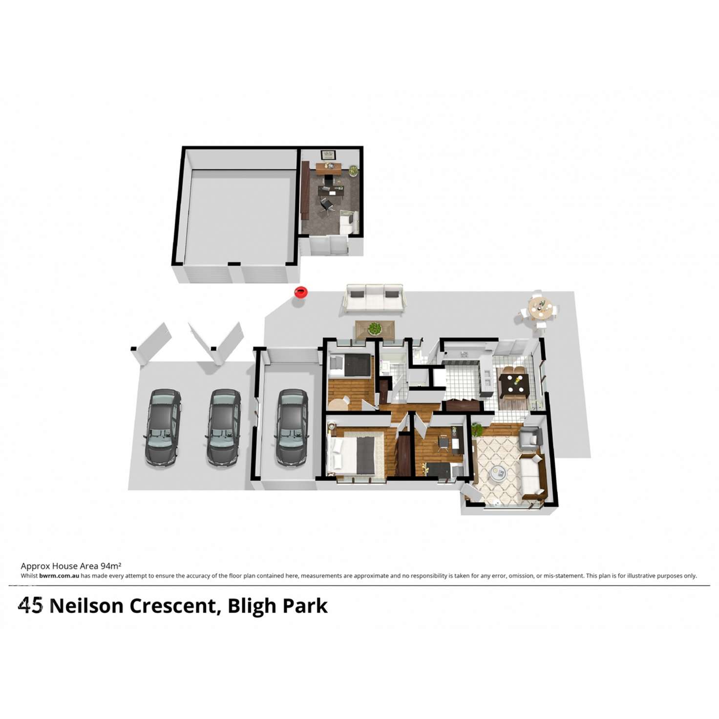 Floorplan of Homely house listing, 45 Neilson Crescent, Bligh Park NSW 2756