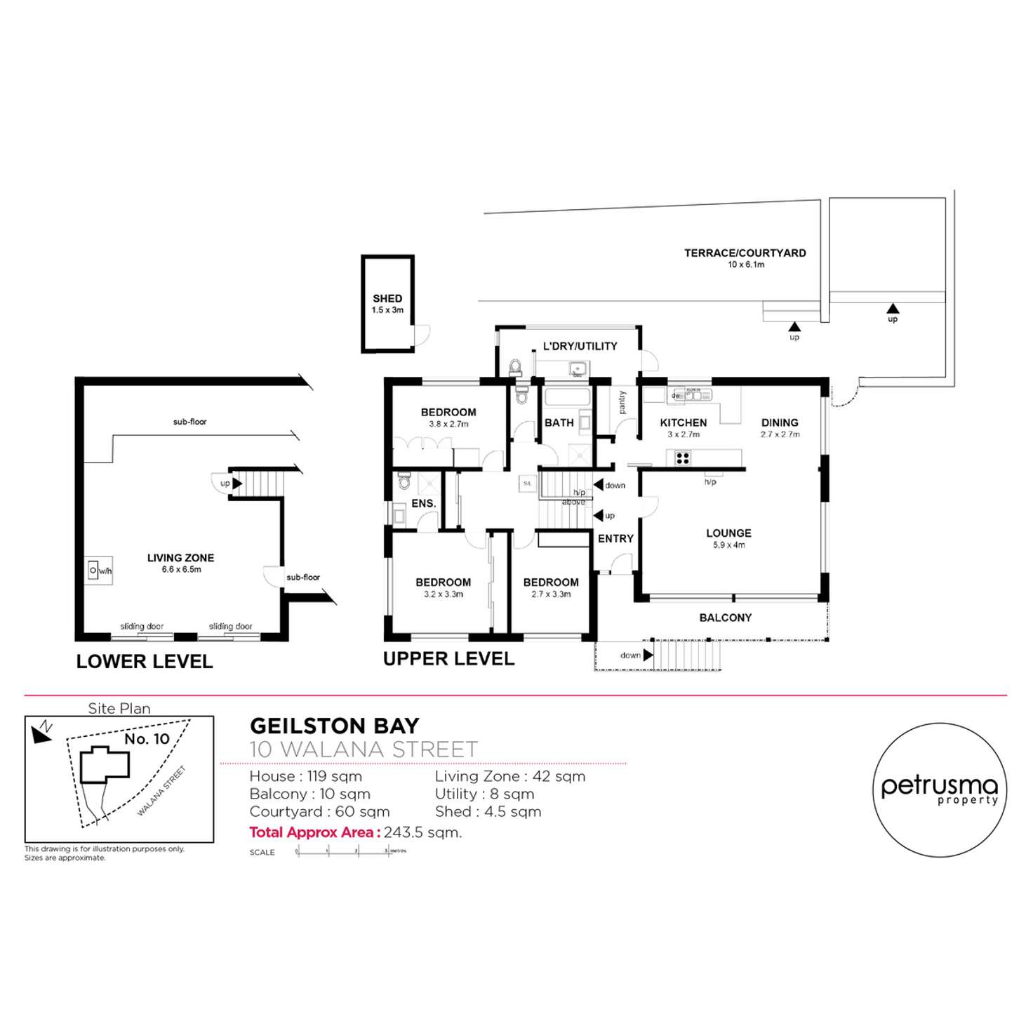 Floorplan of Homely house listing, 10 Walana Street, Geilston Bay TAS 7015