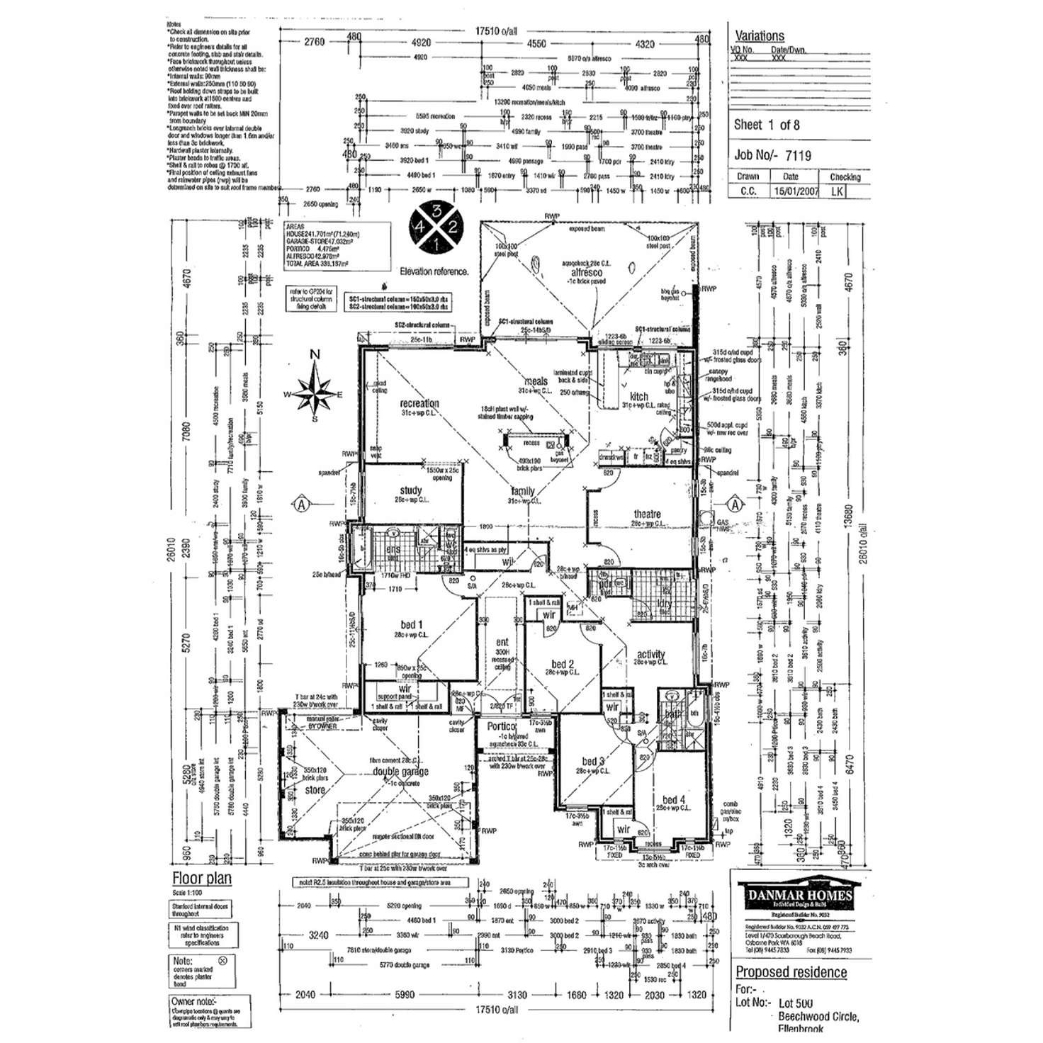 Floorplan of Homely house listing, 39 Beechwood Circle, Aveley WA 6069