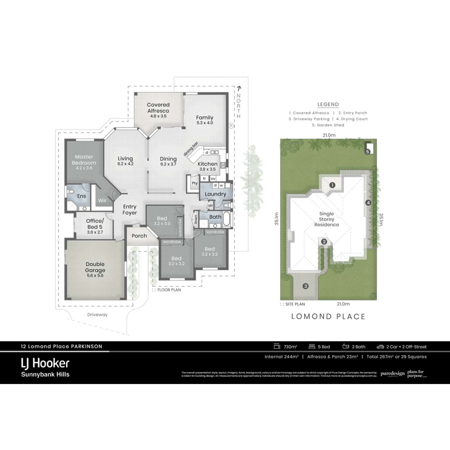 Floorplan of Homely house listing, 12 Lomond Place, Parkinson QLD 4115