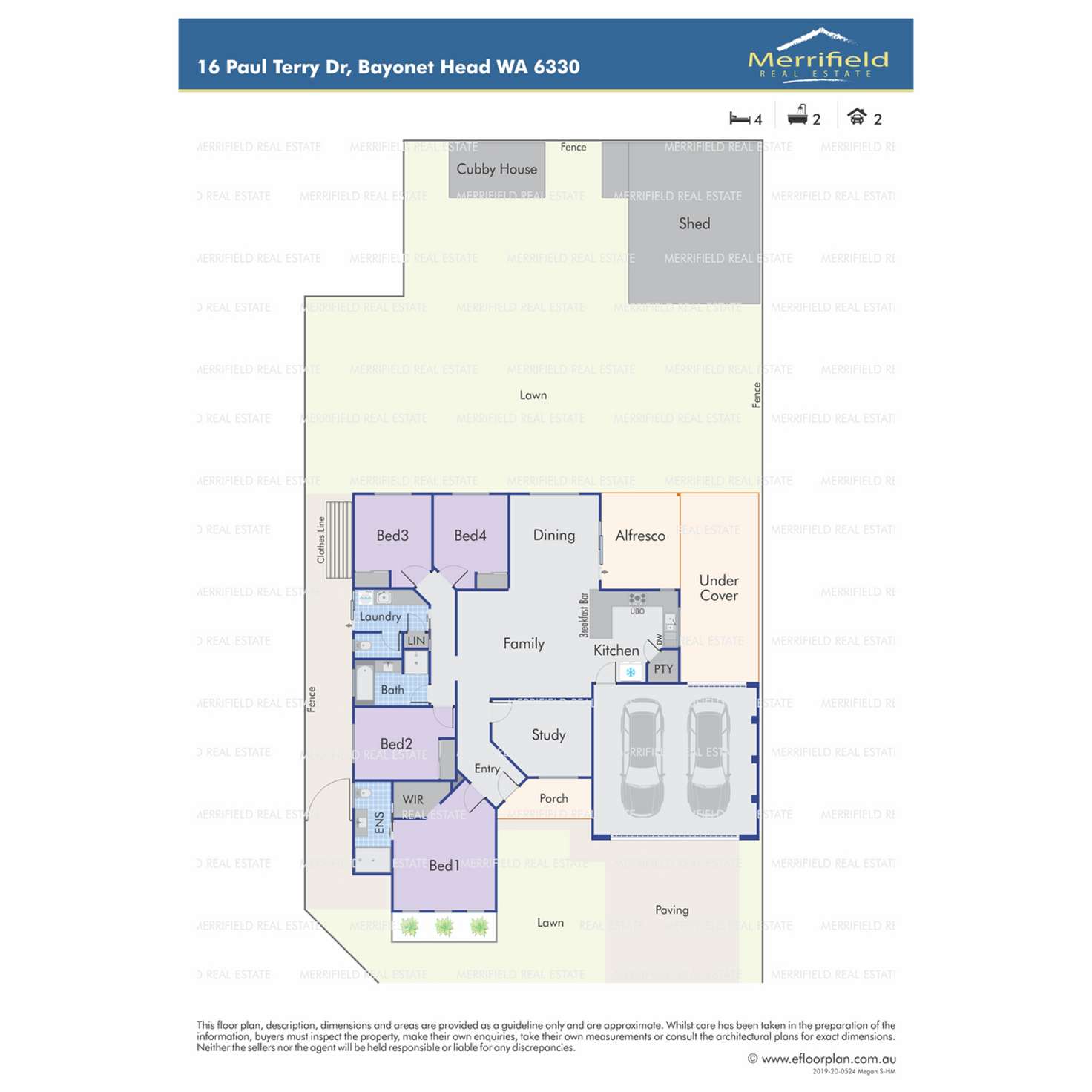 Floorplan of Homely house listing, 16 Paul Terry Drive, Bayonet Head WA 6330