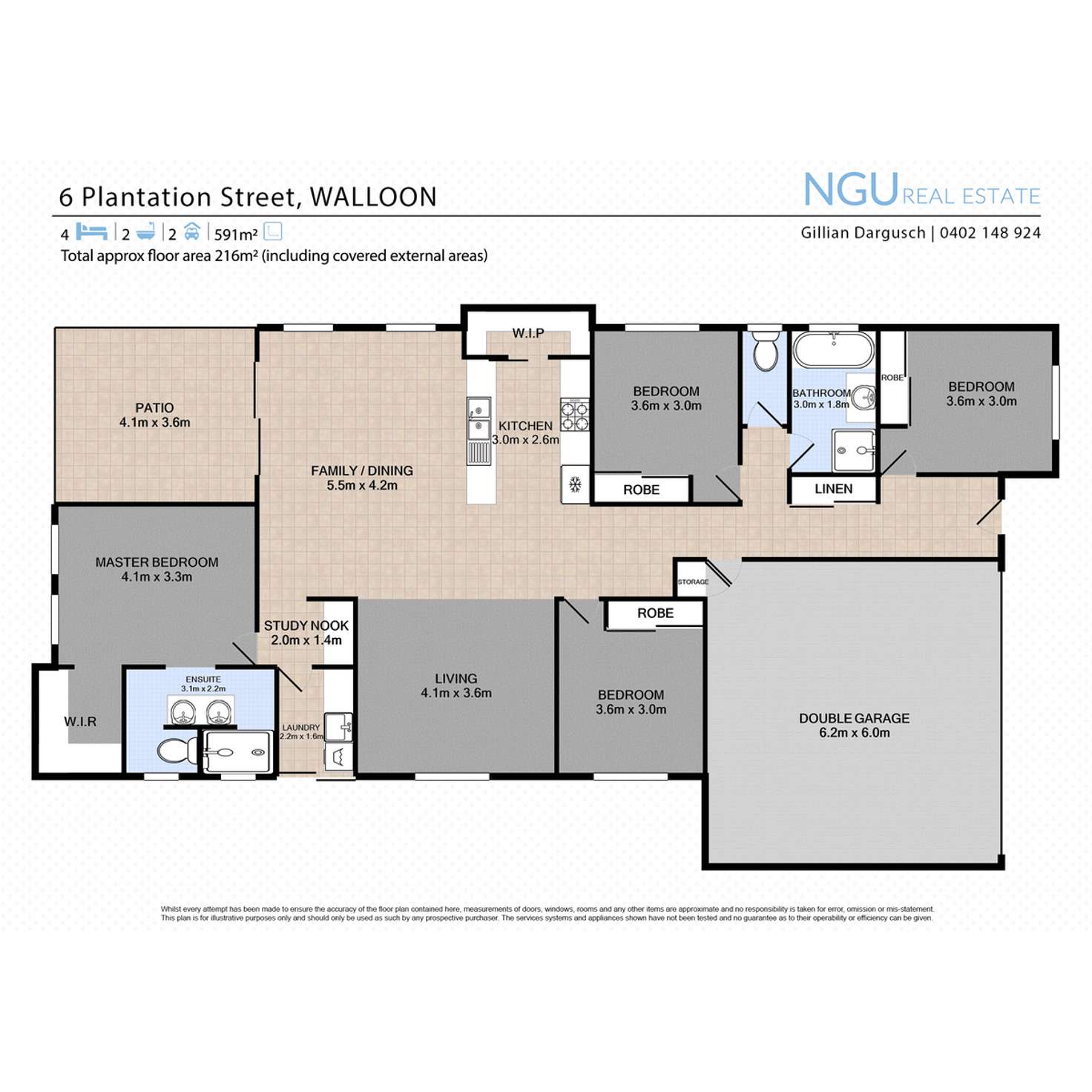 Floorplan of Homely house listing, 6 Plantation Street, Walloon QLD 4306