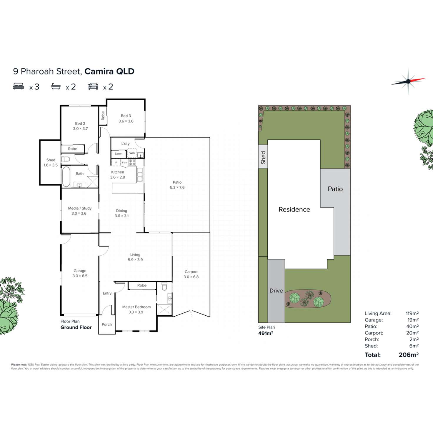 Floorplan of Homely house listing, 9 Pharoah Street, Camira QLD 4300