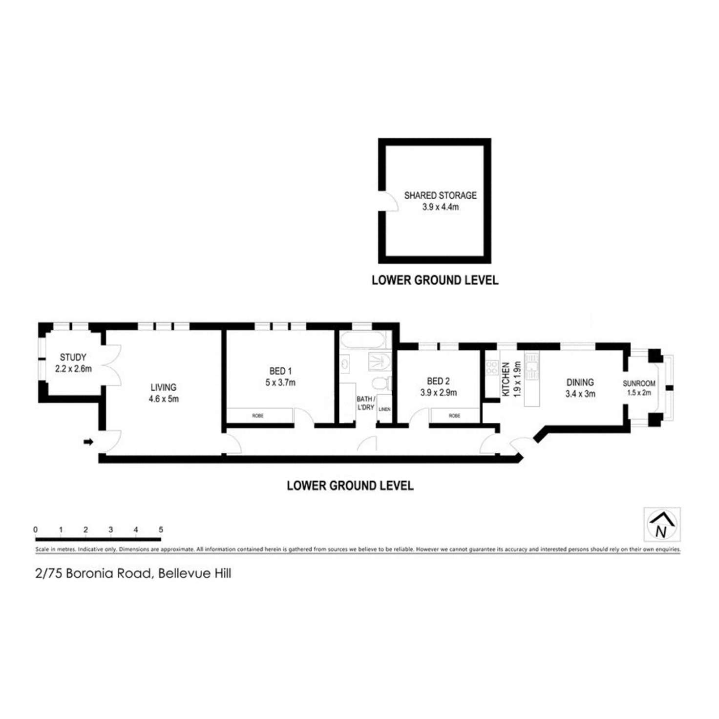 Floorplan of Homely apartment listing, 2/75 Boronia Road, Bellevue Hill NSW 2023