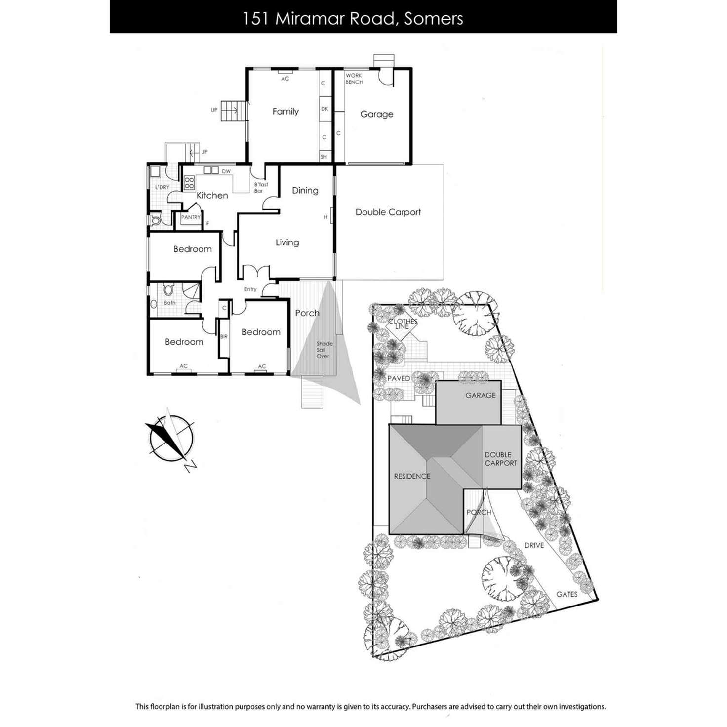 Floorplan of Homely house listing, 151 Miramar Road, Somers VIC 3927