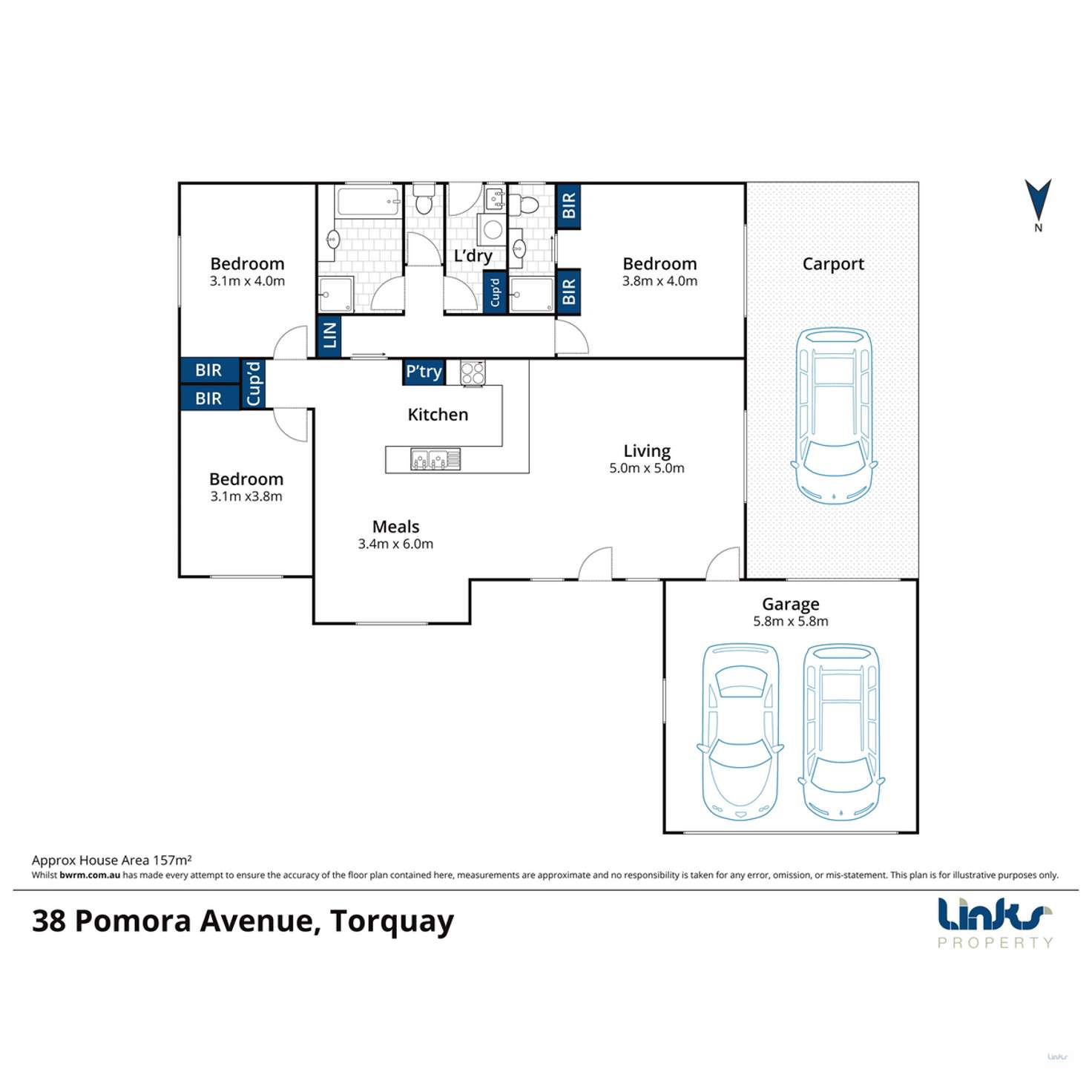 Floorplan of Homely house listing, 38 Pomora Avenue, Torquay VIC 3228