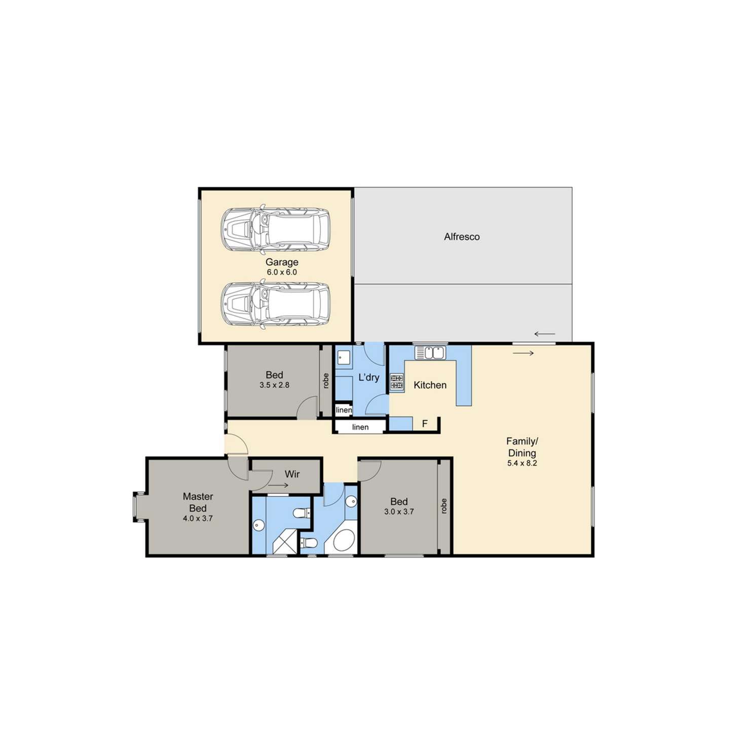 Floorplan of Homely house listing, 10 Ashenden Square, Rosebud VIC 3939