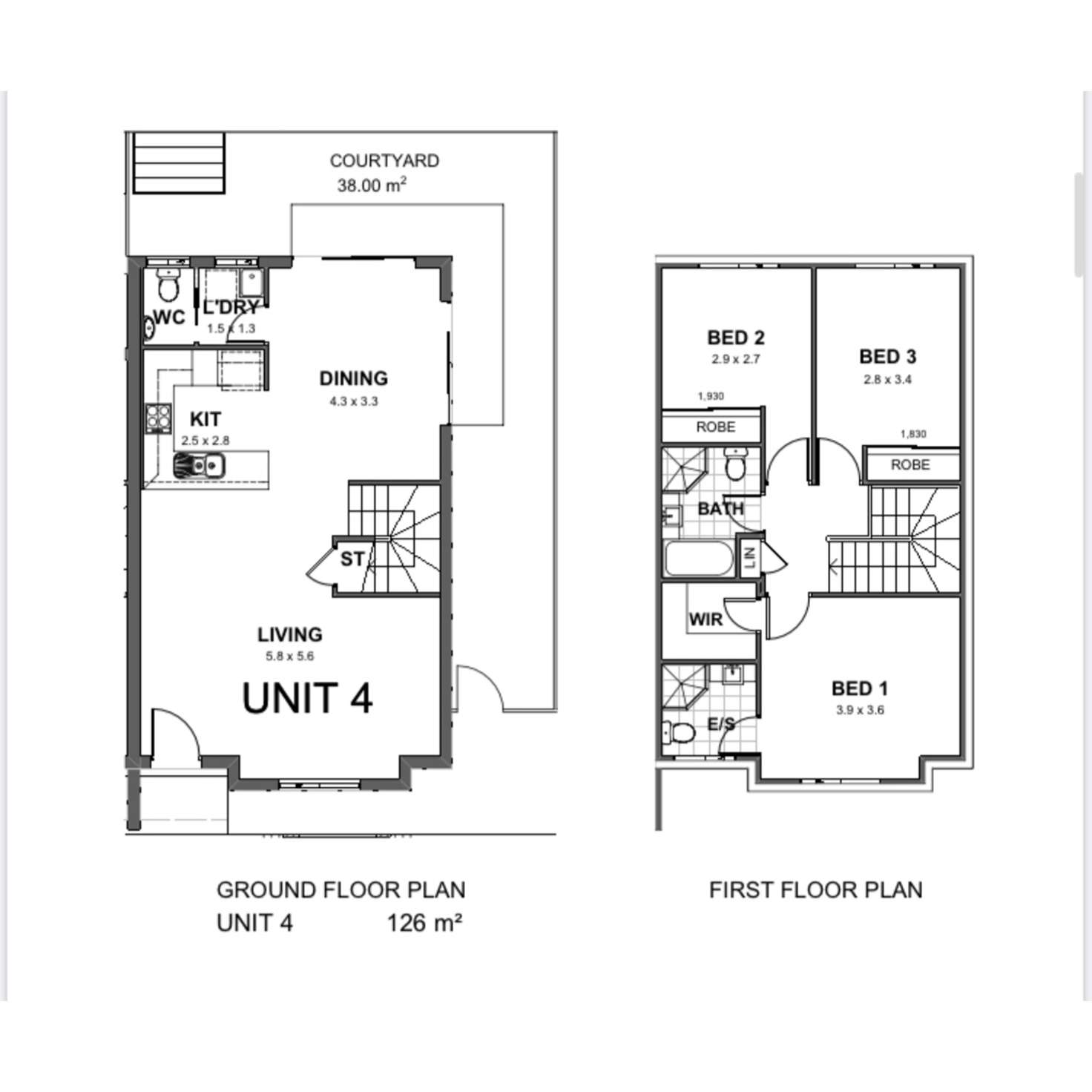 Floorplan of Homely townhouse listing, 4/27-31 Canberra Street, Oxley Park NSW 2760