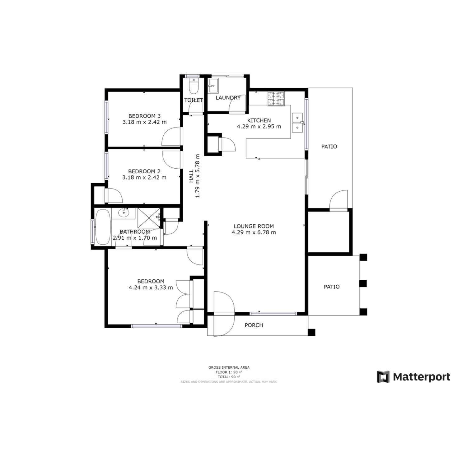 Floorplan of Homely unit listing, 4/57 Scaddan Street, Bassendean WA 6054