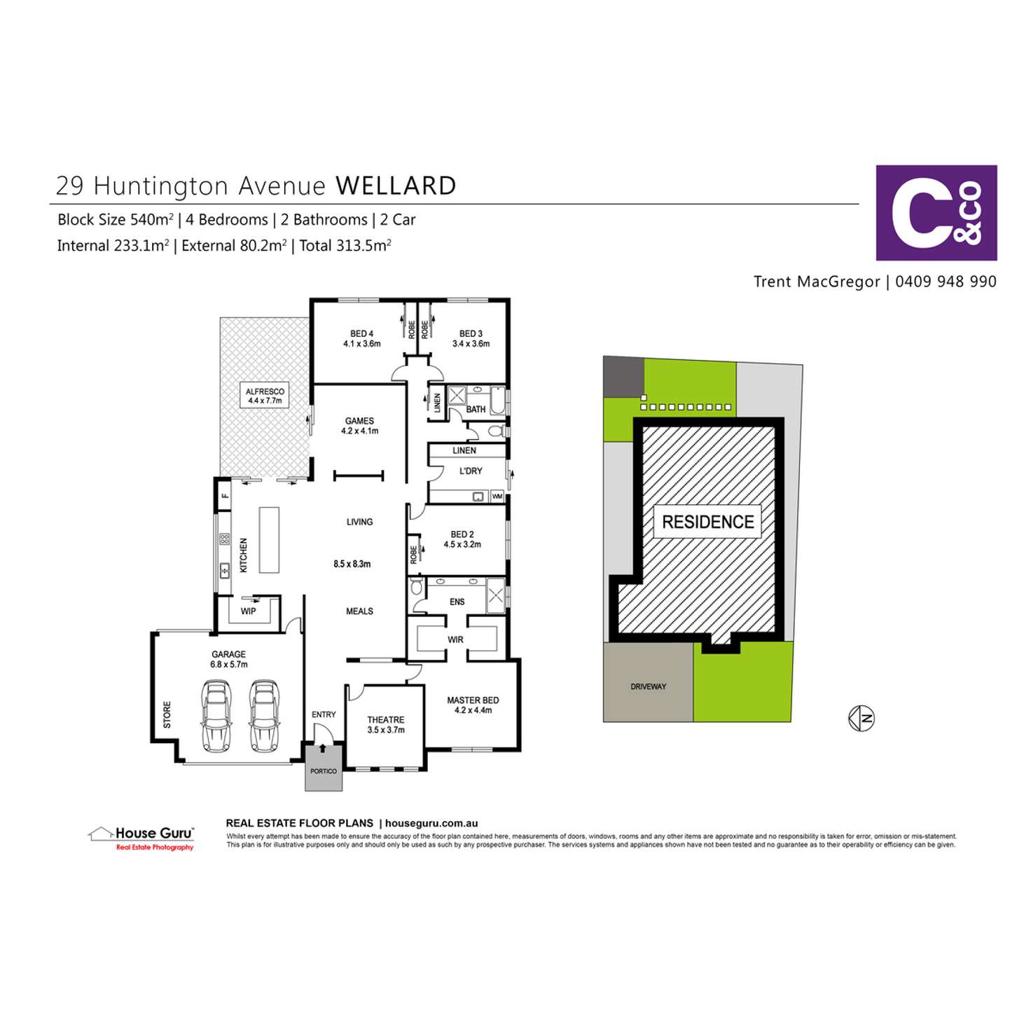 Floorplan of Homely house listing, 29 Huntington Avenue, Wellard WA 6170