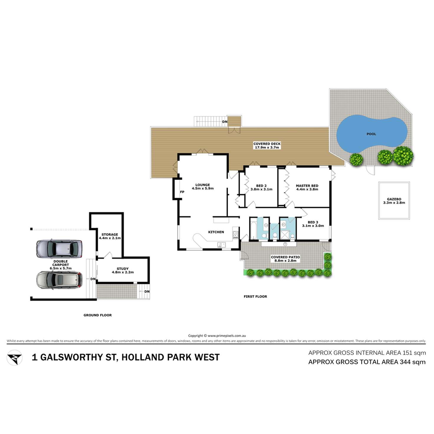 Floorplan of Homely house listing, 1 Galsworthy Street, Holland Park West QLD 4121