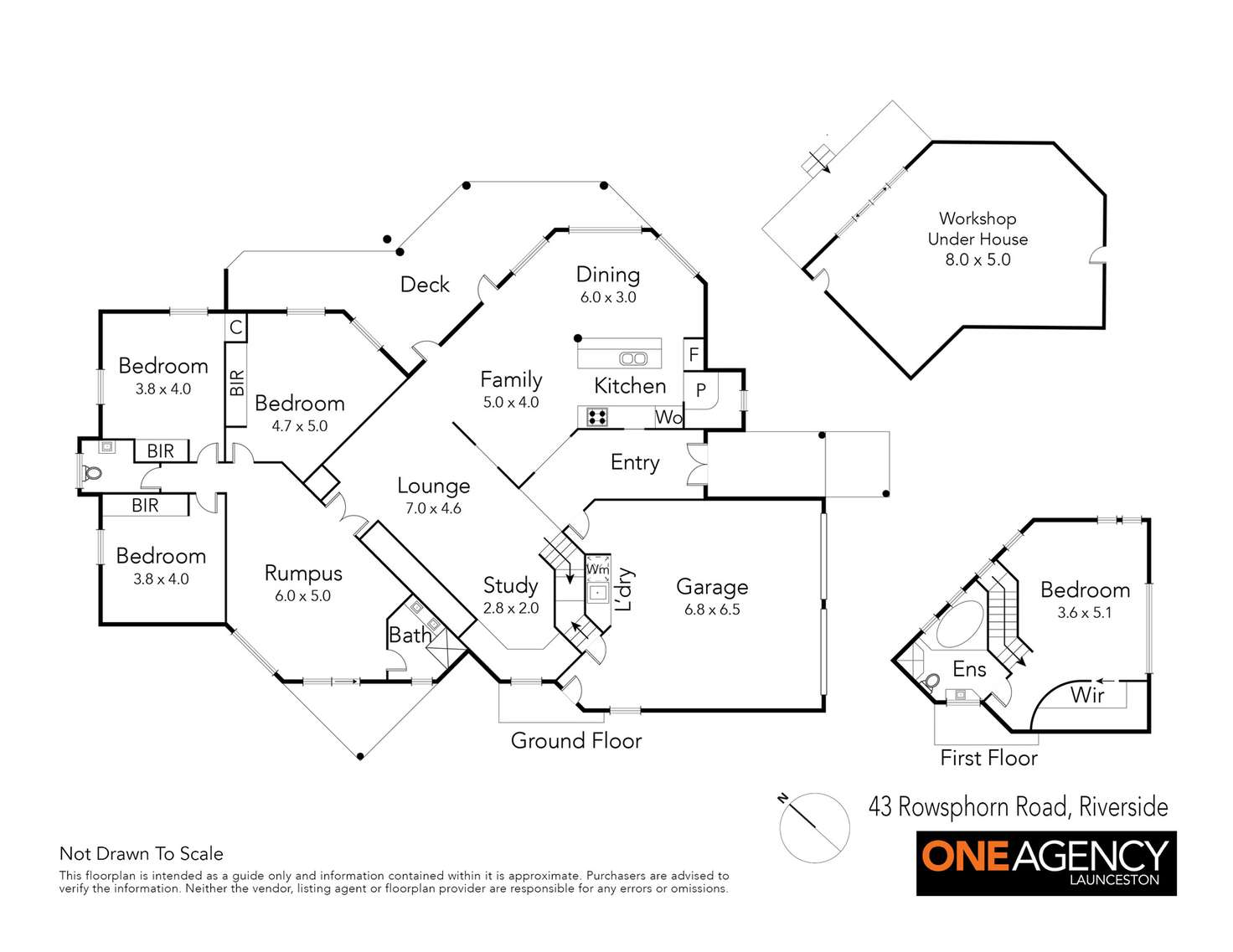 Floorplan of Homely house listing, 43 Rowsphorn Road, Riverside TAS 7250