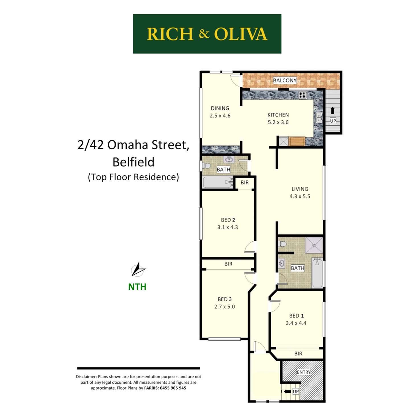 Floorplan of Homely apartment listing, 2/42 Omaha Street, Belfield NSW 2191