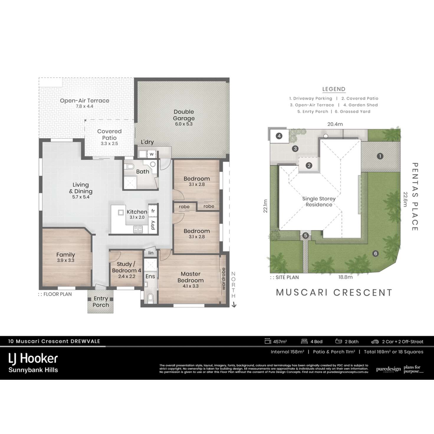 Floorplan of Homely house listing, 10 Muscari Crescent, Drewvale QLD 4116