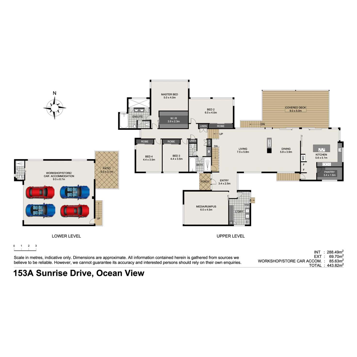 Floorplan of Homely house listing, 153A Sunrise Drive, Ocean View QLD 4521