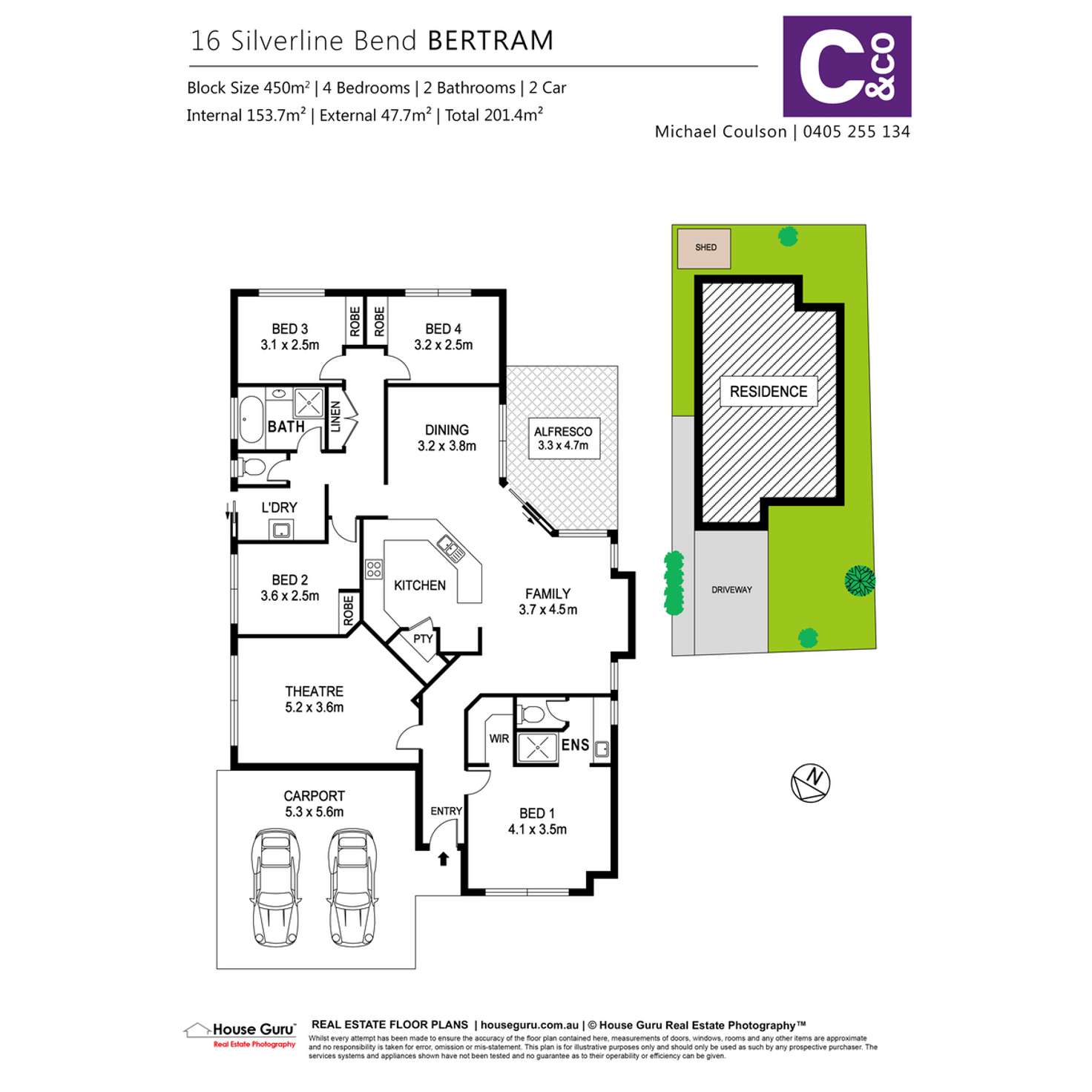 Floorplan of Homely house listing, 16 Silverline Bend, Bertram WA 6167