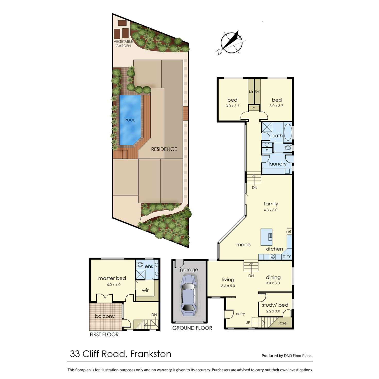Floorplan of Homely house listing, 33 Cliff Road, Frankston VIC 3199